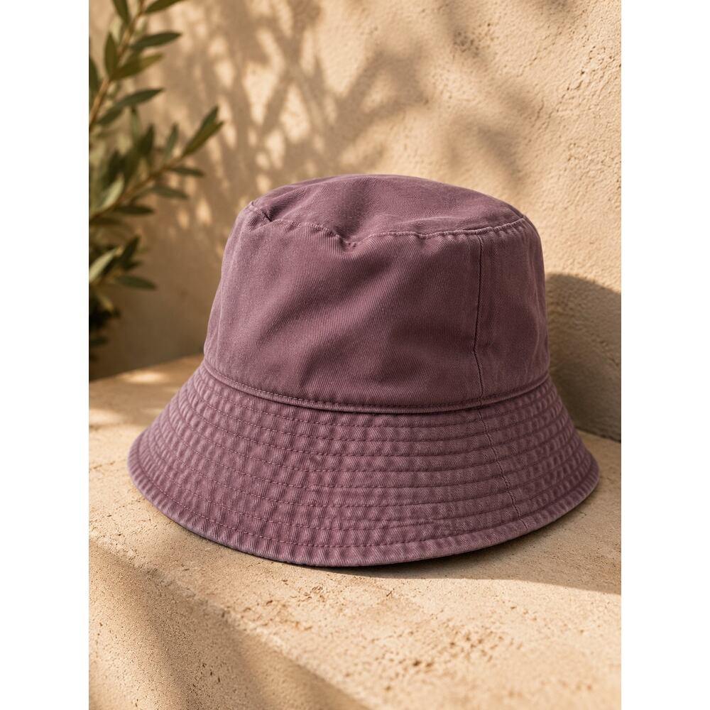 Gap Mauve Cotton Bucket Hat S/M Organic Cotton Unisex NWOT Casual Minimalist